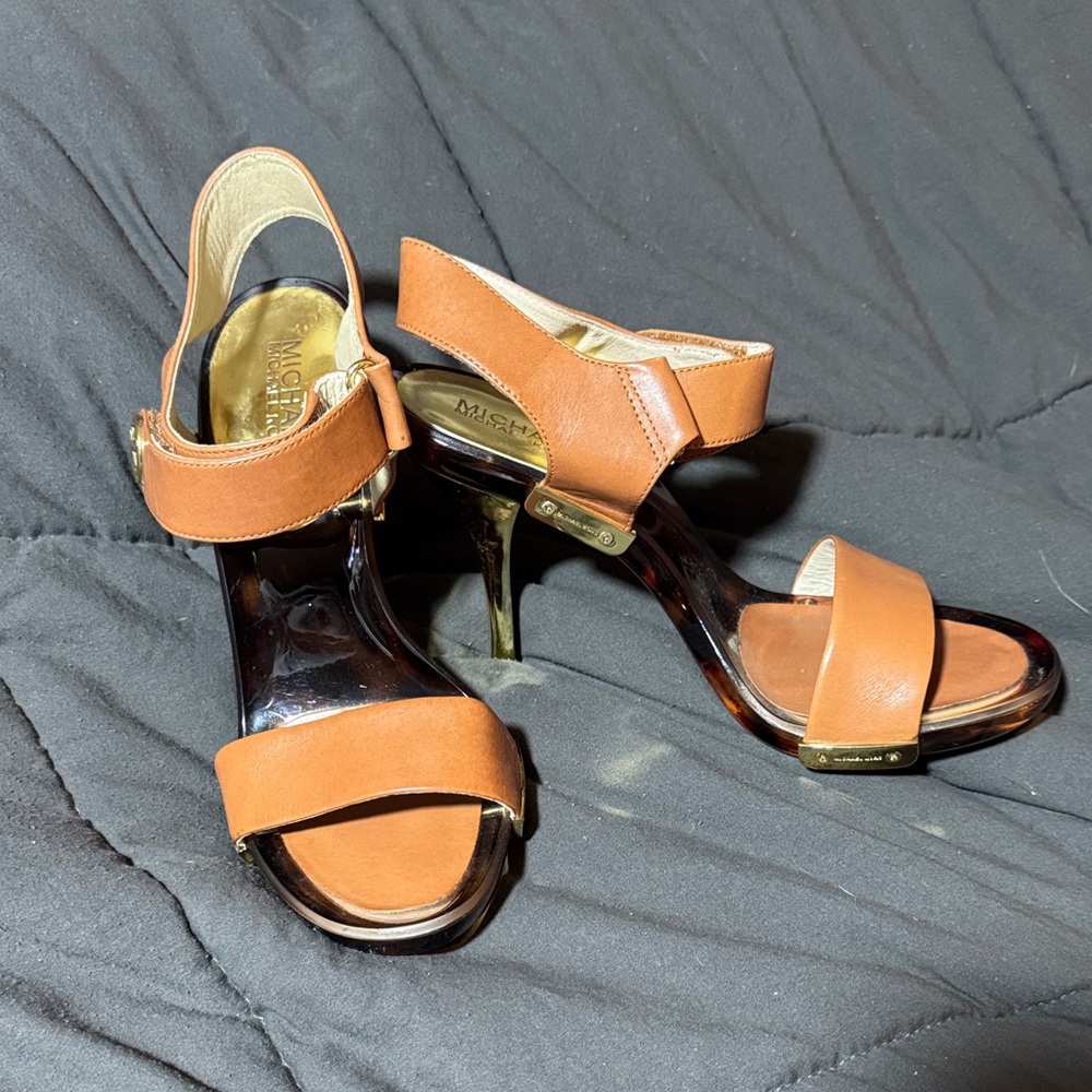 Michael Kors Brown Heeled Sandals